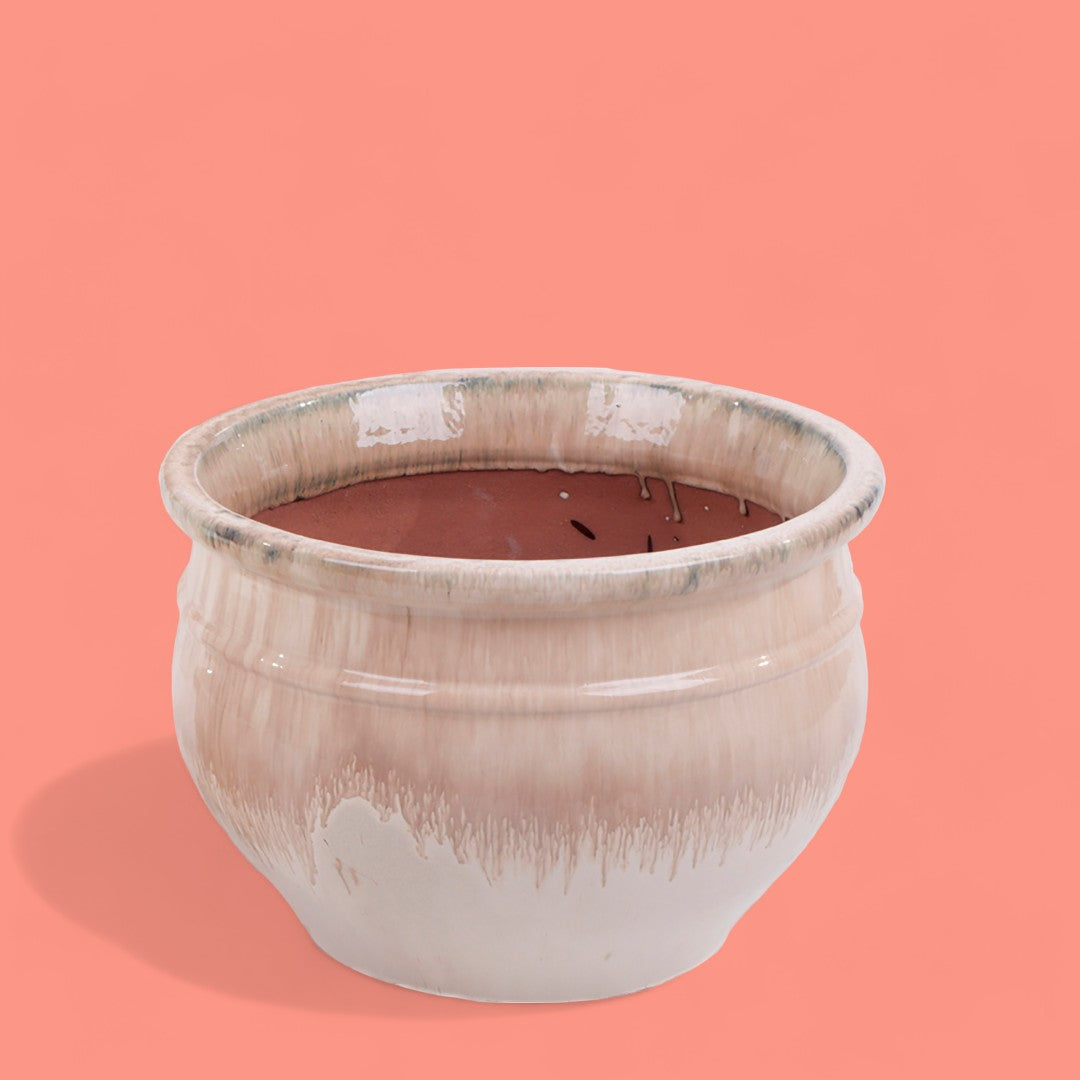 Vaso cachepot in ceramica • 36 cm