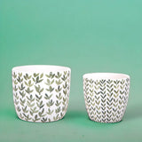 2 Pezzi • Set 2 vaso • 12,5 cm