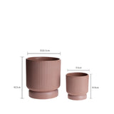 Set 2 vasi con base • 23 cm