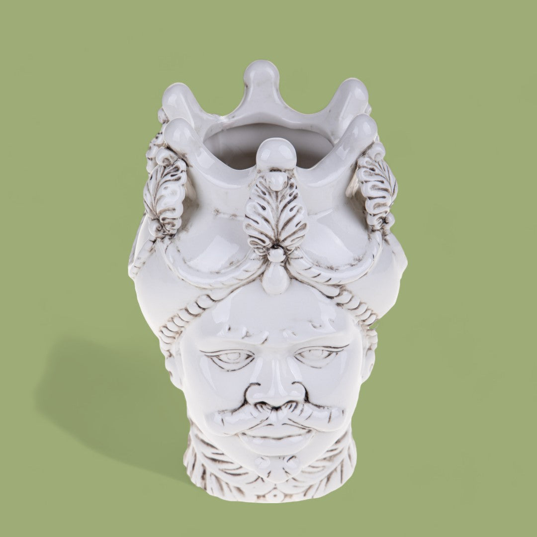Vaso testa di moro uomo • 24,5 cm