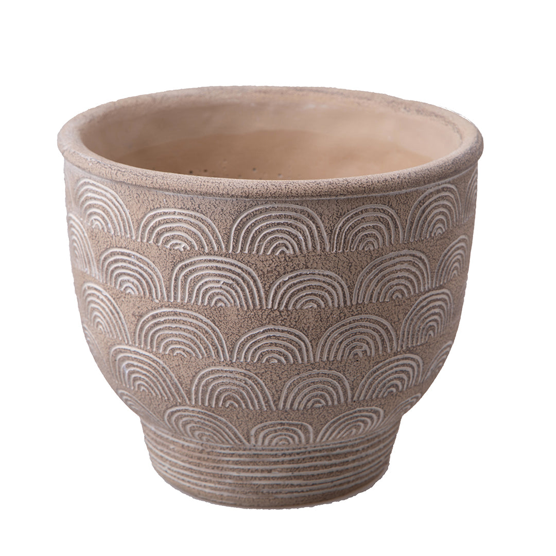 Cachepot disegni in rilievo • 21 cm