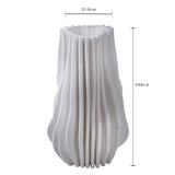 Vaso con righe in rilievo • 48 cm