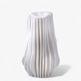 Vaso con righe in rilievo • 48 cm