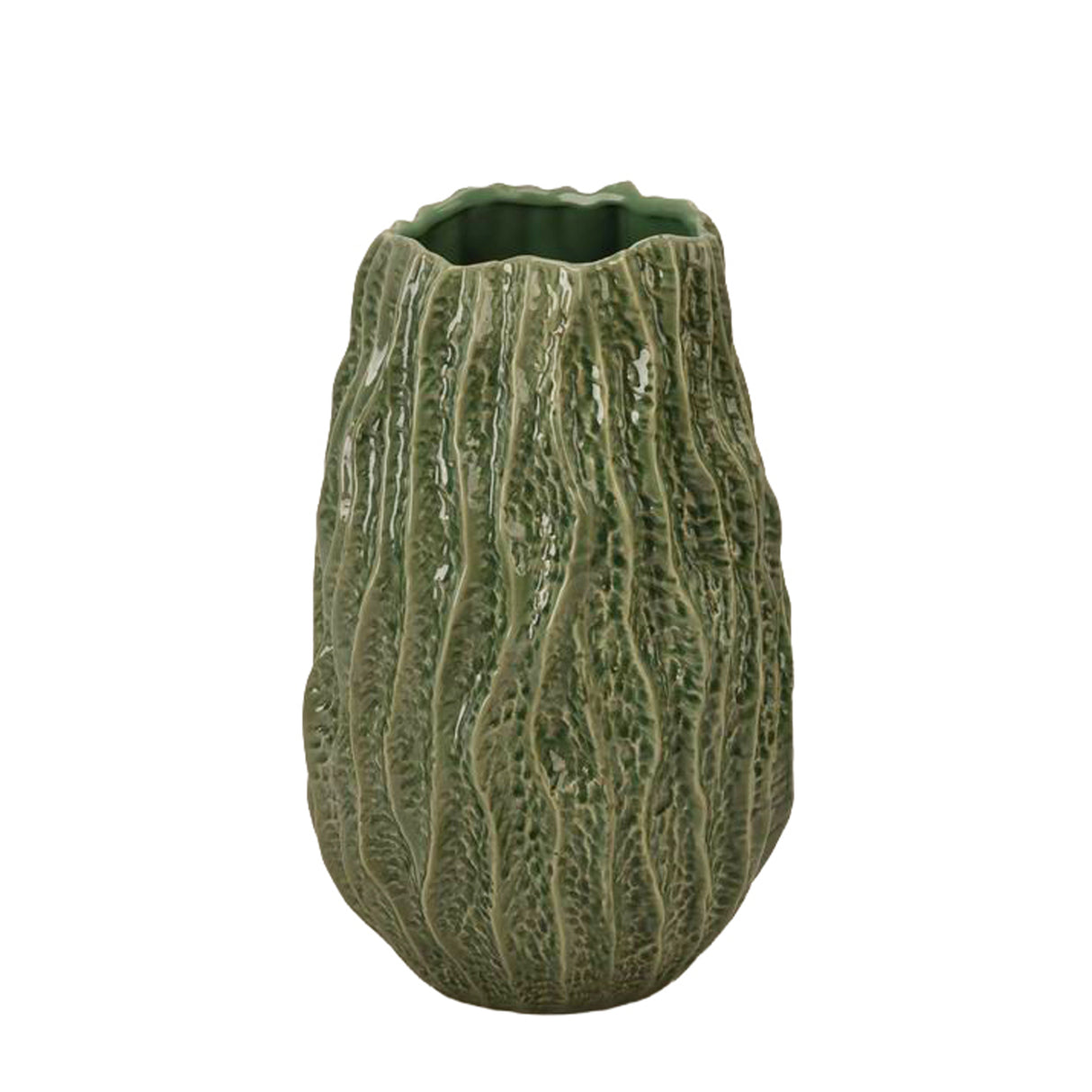 Vaso con effetto rigato • 36 cm