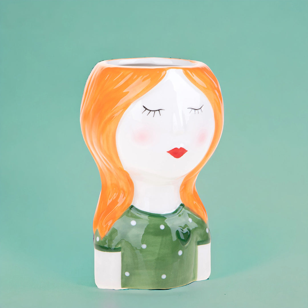 Vaso testa donna • 14,5 cm