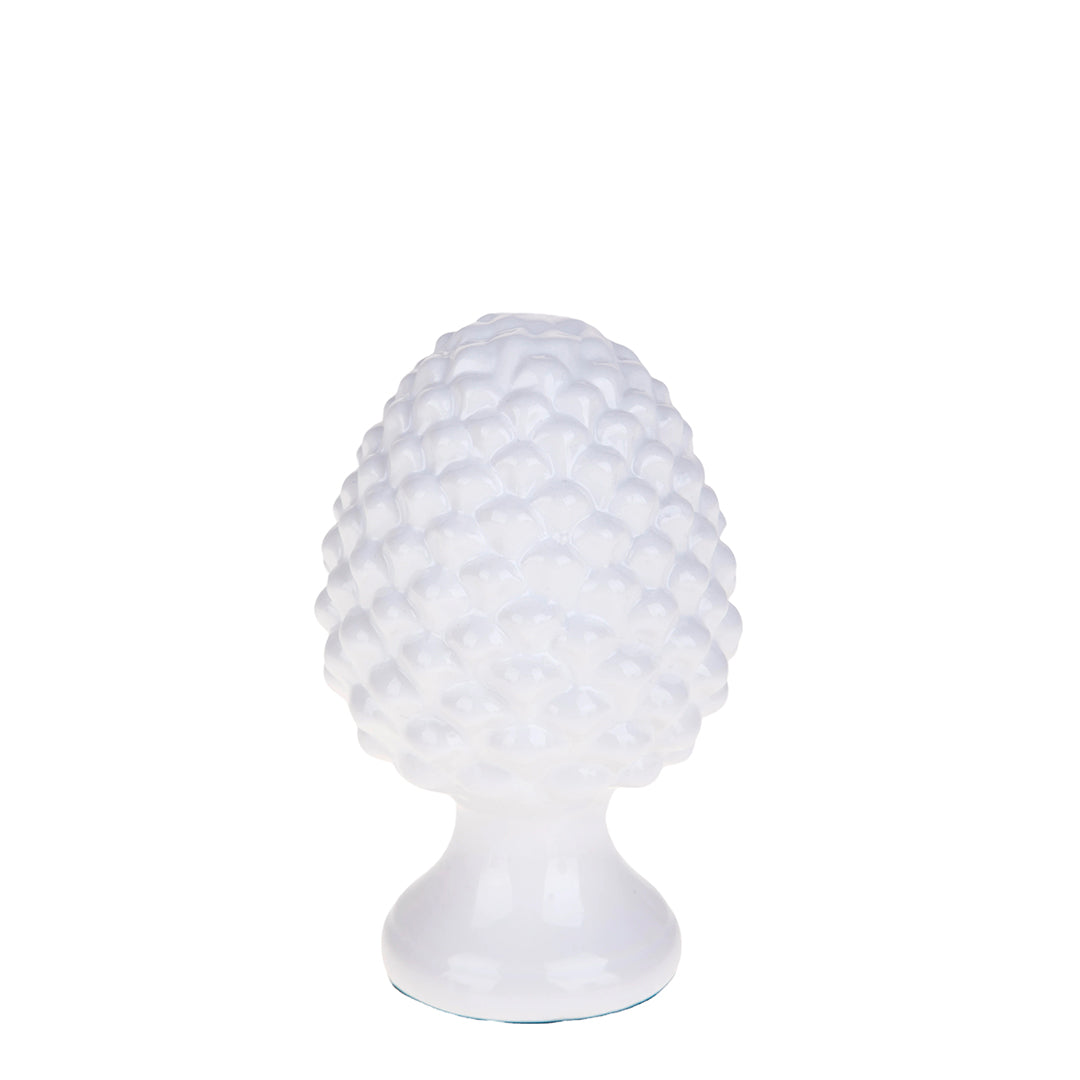 2 Pezzi • Decorazione ceramica Pigna In Ceramica • 13 cm