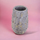 Vaso stone ceramica decorato • 34 cm