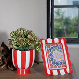 3 Pezzi • Vaso righe • 14,5 cm
