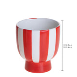 3 Pezzi • Vaso righe • 14,5 cm