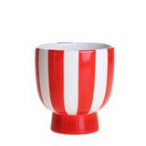 3 Pezzi • Vaso righe • 14,5 cm
