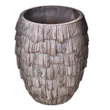 Vaso ceramica effetto legno • 30 cm