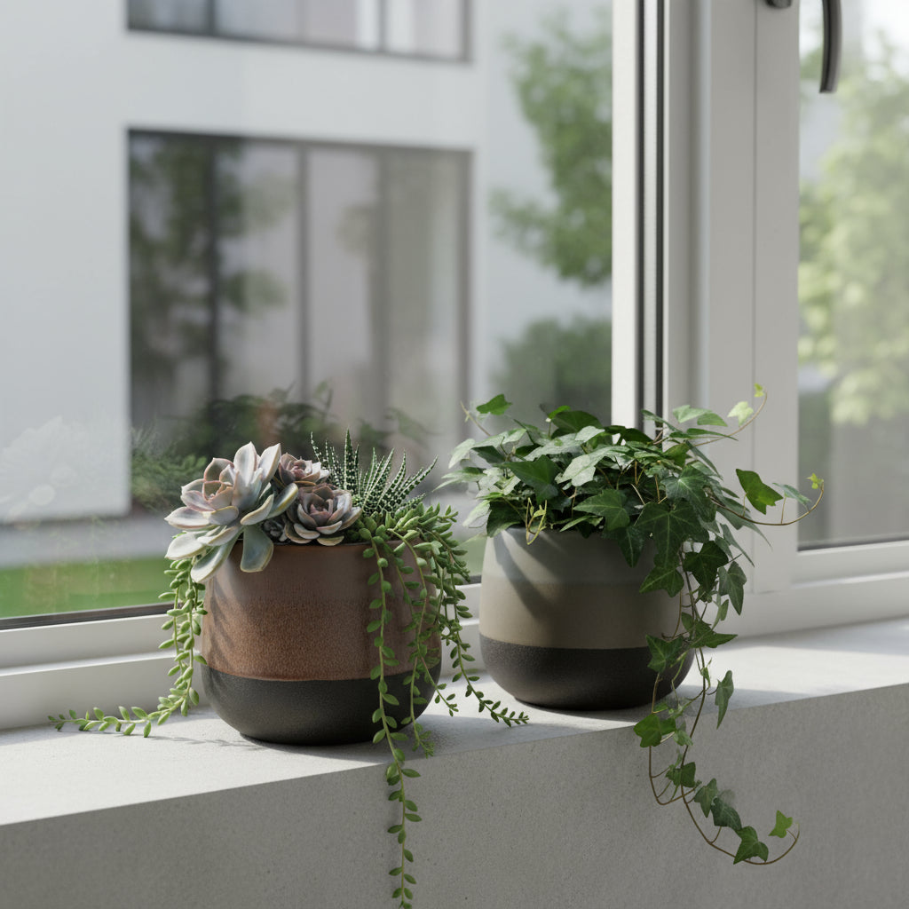 2 Pezzi • Set 2 cachepot • 13 cm