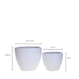 2 Pezzi • Set 2 cachepot • 13 cm