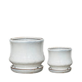 Vaso ceramica Set di 2 Vasi Onda • 19 cm