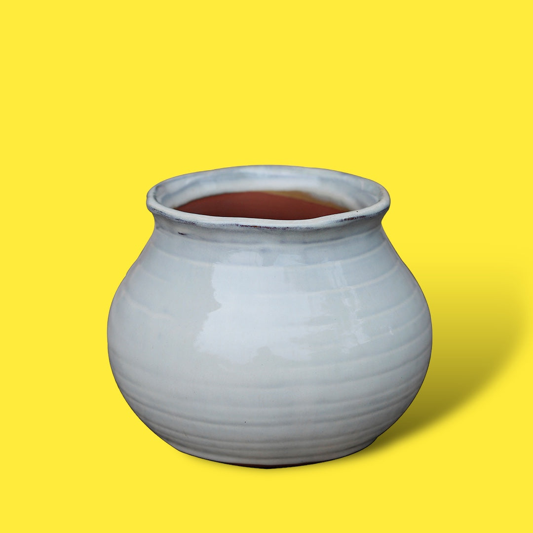 Vaso ceramica rotondo • 15 cm