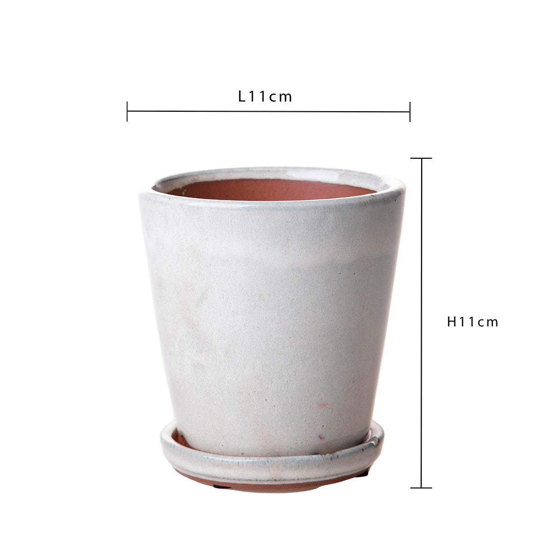 2 Pezzi • Vaso orchidea • 11 cm