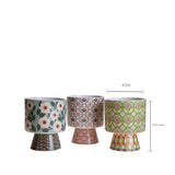 2 Pezzi • Set 3 vasi con base • 15,5 cm