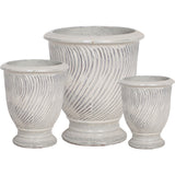 Set di 3  Vasi Onda • 39 cm
