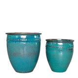 Vaso ceramica Set di 2 Vasi Conca • 34 cm