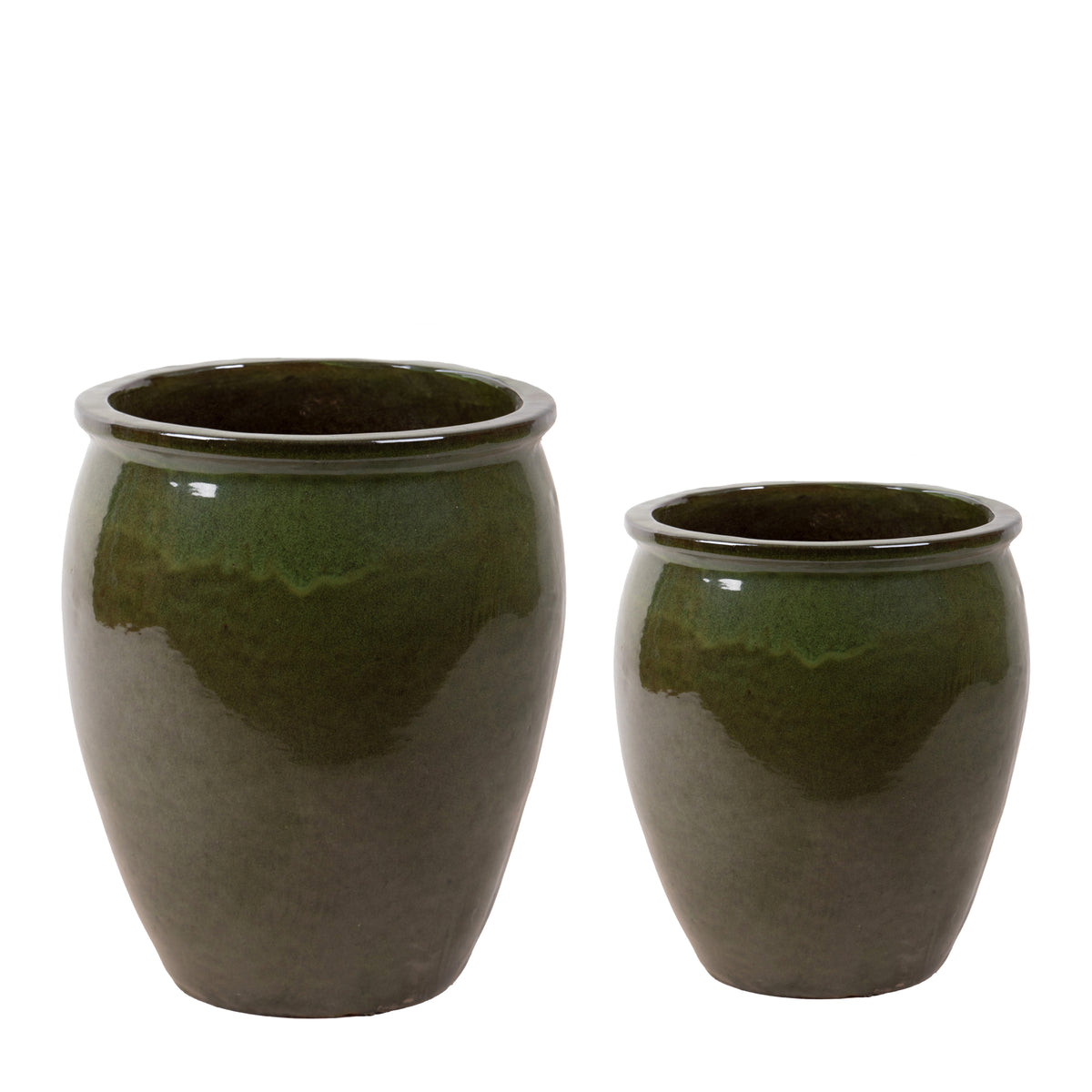 Vaso ceramica Set di 2 Vasi Bombato • D.50-35XH68-55cm