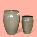 Vaso ceramica Set di 2 Vaso Bombato • D.50-35XH68-55 cm
