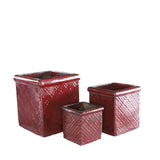 Set 3 vasi cubo H40/30/22 • 40 cm