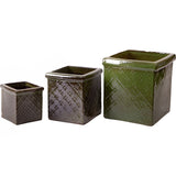 Set di 3 Vasi Cubo • 20 cm