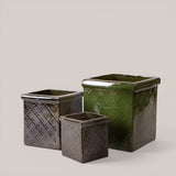 Set di 3 Vasi Cubo • 20 cm