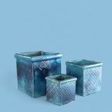 Set 3 vasi cubo H40/30/22 • 40 cm