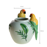 Vaso con pappagalli • 20 cm