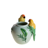 Vaso con pappagalli • 20 cm