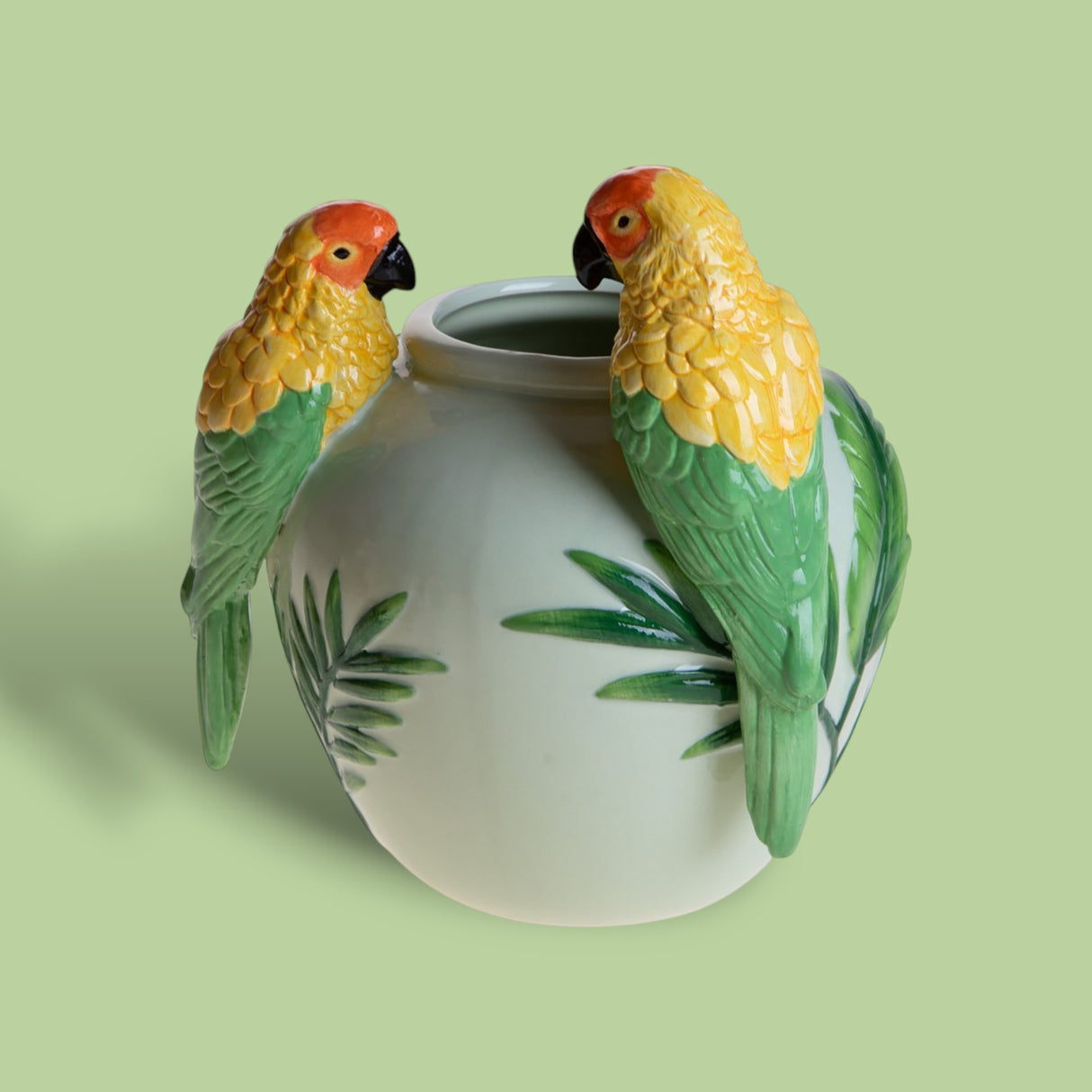 Vaso con pappagalli • 20 cm