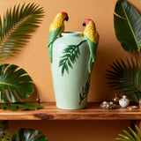 Vaso con pappagalli • 39 cm