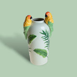 Vaso con pappagalli • 39 cm