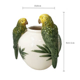 Vaso con Pappagalli • 23 cm