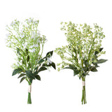 4 Pezzi • Cespuglio fiori artificiali gypsophila • 41,5 cm