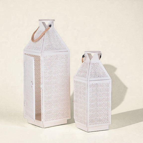 Set di 2 Lanterna Metallo • 56 cm