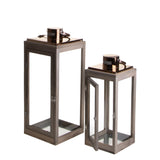 Set di 2 Lanterna Legno • 53 cm