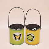 2 Pezzi • Porta candela farfalla quadrifoglio • 8 mm