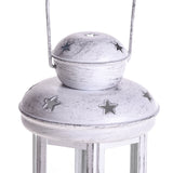 2 Pezzi • Lanterna rotonda con stelle • 10 cm