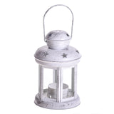 2 Pezzi • Lanterna rotonda con stelle • 10 cm