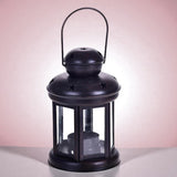 2 Pezzi • Lanterna rotonda con stelle • 10 cm