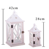 Set di 2 Lanterne Legno  • 42 cm