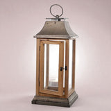 Lanterna in metallo con manico • 68 cm