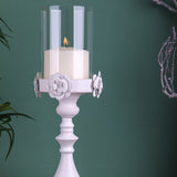 Portacero metallico con vetro • 53 cm