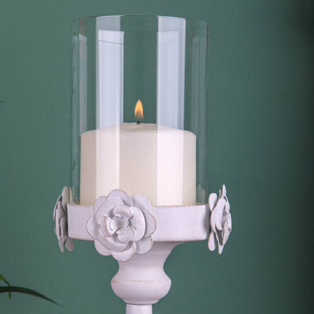 Portacero metallico con vetro • 53 cm