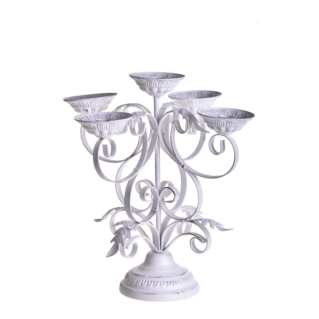 Candeliere per 5 Lavorato  • 32,5 cm