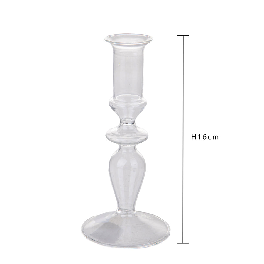 2 Pezzi •  Porta Candela singolo  • 16 cm