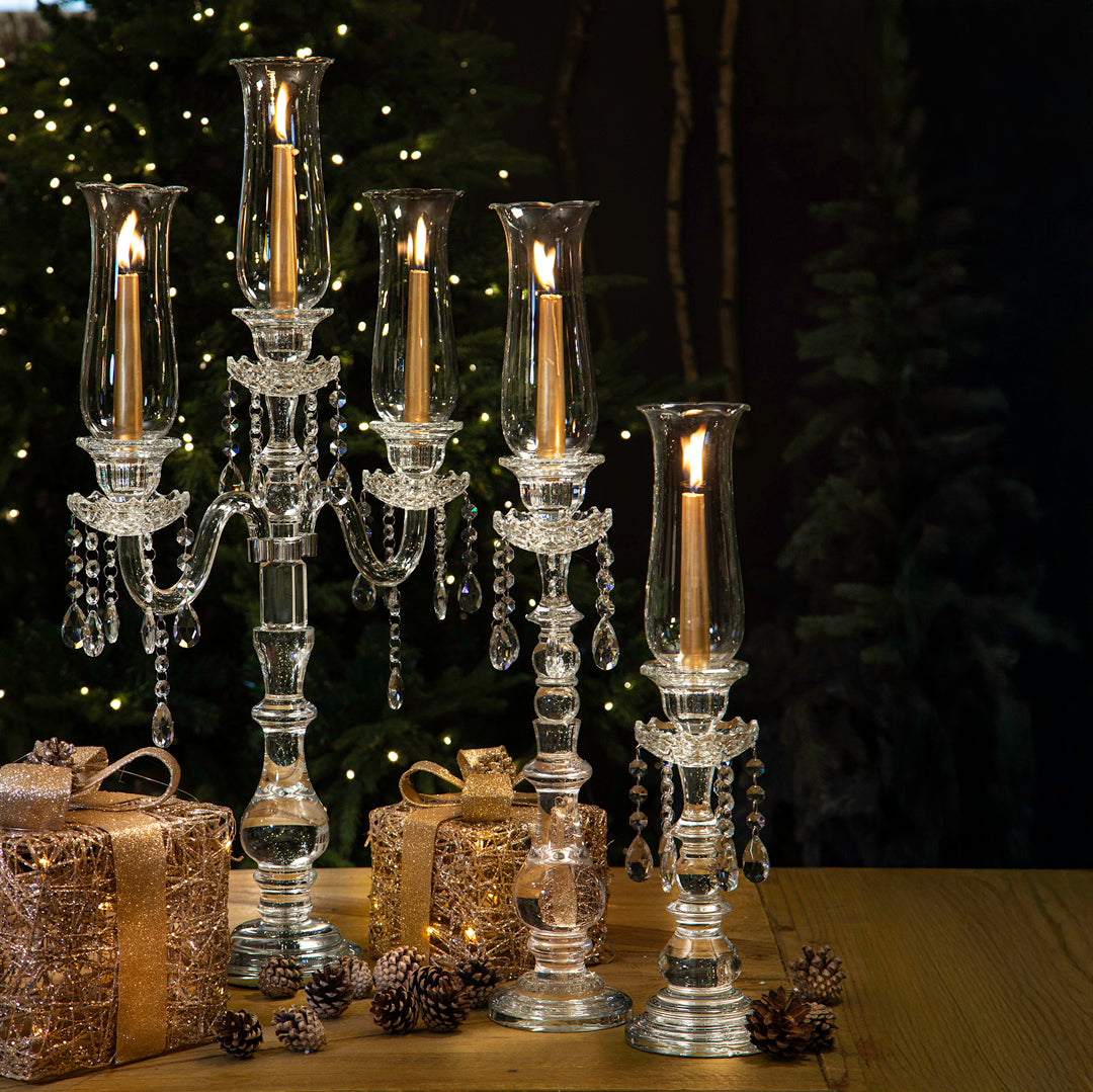 Porta candele con parafiamma • 43 cm