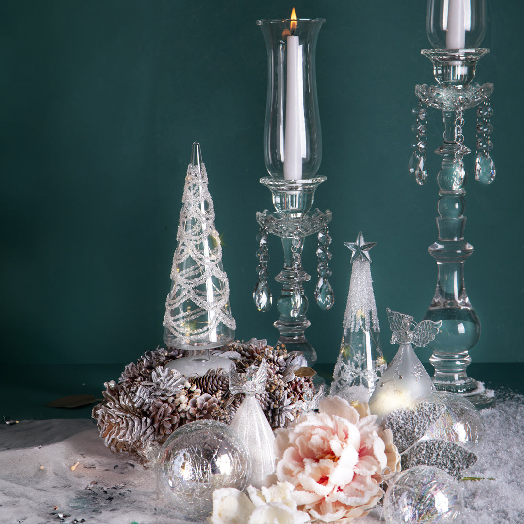 Porta candele con parafiamma • 43 cm